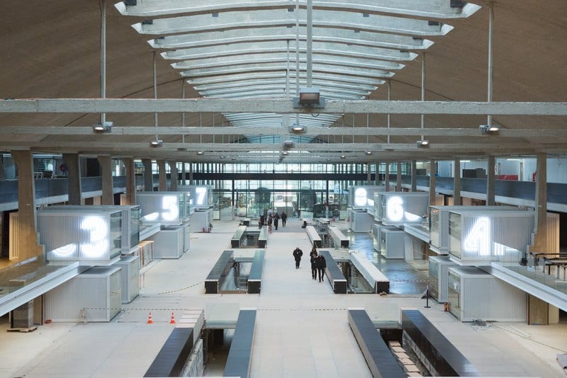 Intérieur de la station F - en travaux